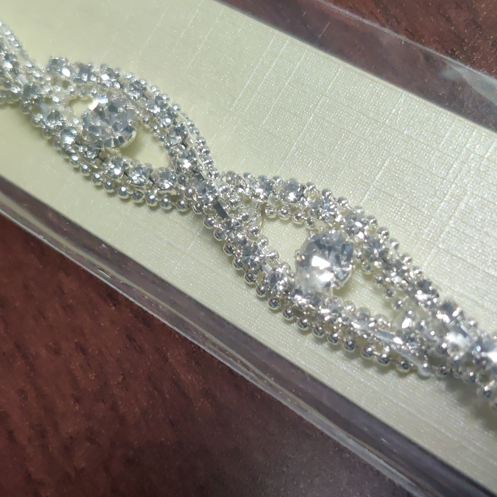 Rhinestone bracelet new and package